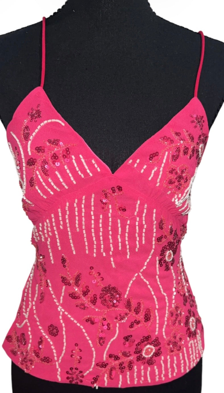 Pink glam top