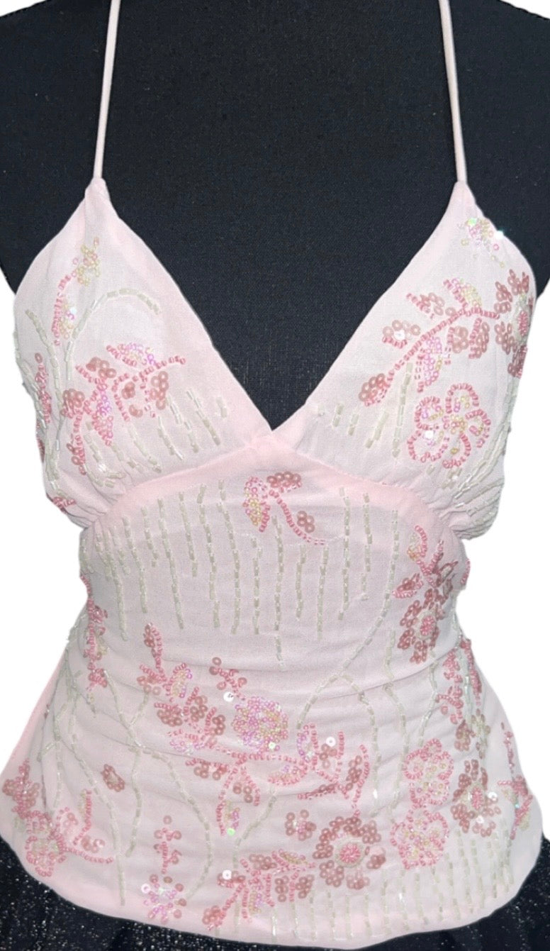 Pink glam top