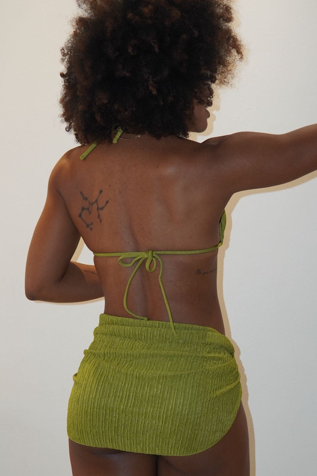 Green swimsuit