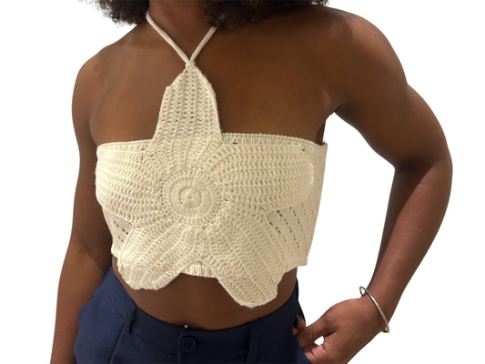 Aitana crochet top